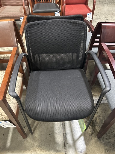 Guest Chair - Mesh Back, Black Fabric Seat