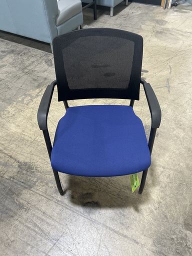 Black Mesh Back and Blue Seat Guest Chair