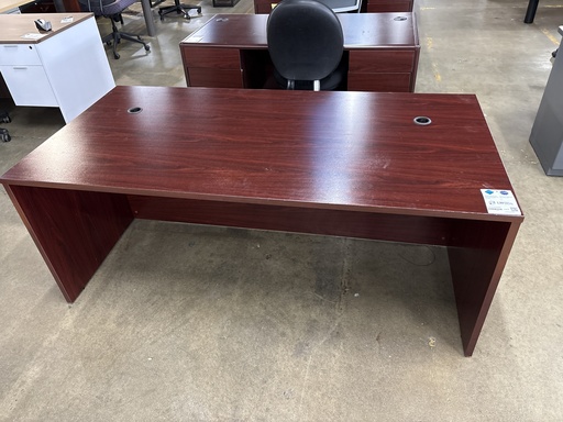 36x72 Desk Shell (Mahogany) 