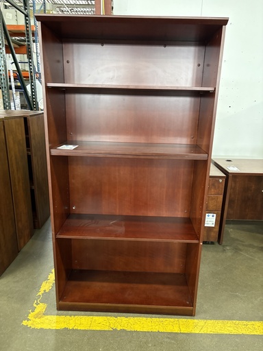 36x69 Veneer Bookcase (Dark Cherry)