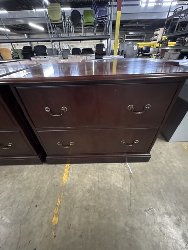 2 Drawer Traditional Lateral File (Mahogany) 