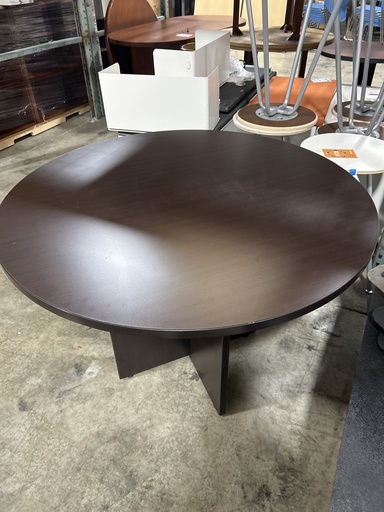 42" Espresso Round Table