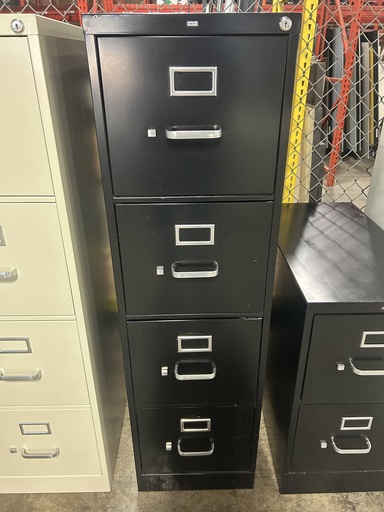 Hon 4 Drawer Vertical Letter File - Black