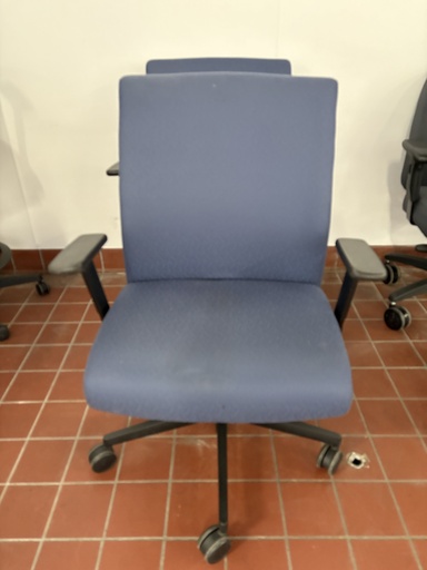 Hon Ignition "Big & Tall"  Blue fabric chair with arms, Black frame