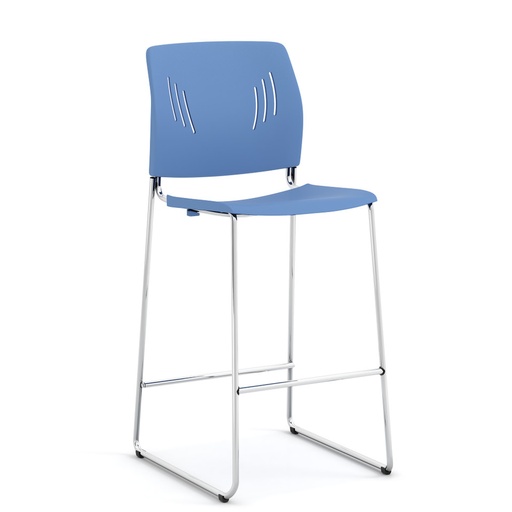 [OSST7013BL] Cafe Stool - Light Blue