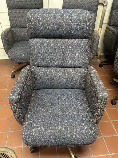 Conference Chair - Blue Fabric
