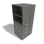 Sunline Custom: RIGHT HAND- 53" Black Laminate Wardrobe