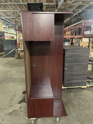 24x71 Hon Double Ped Credenza - Mahogany 