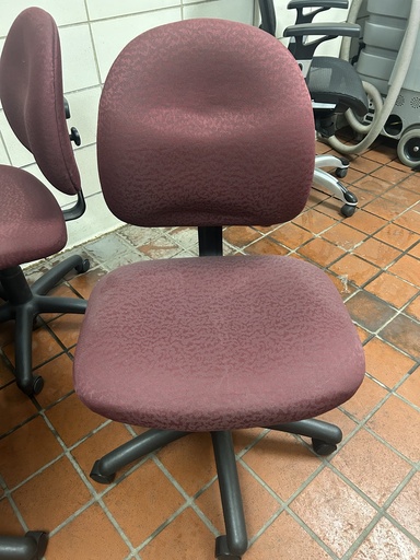 Armless Task Chair - Maroon 