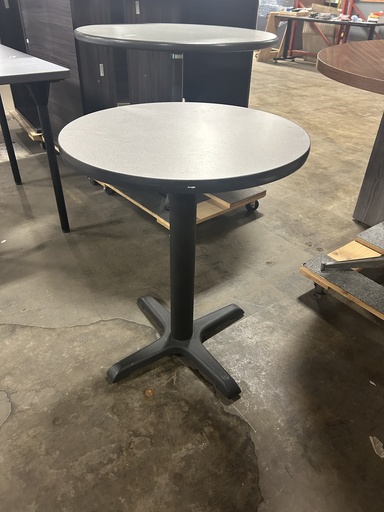 24" Breakroom Table - Speckled Gray w/Dark Gray Base