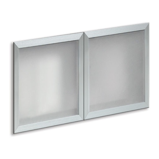 [OS44SGDFR] COE- OS Laminate | Optional Silver Glass Hutch Doors
