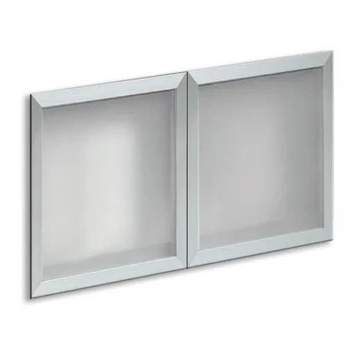[OS44SGDFR] COE- OS Laminate | Optional Silver Glass Hutch Doors