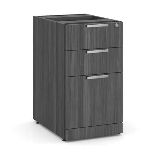 [OS166CG] COE- OS Laminate 3 Drawer Deluxe Full Pedestal - Box/Box/File- Coastal Gray