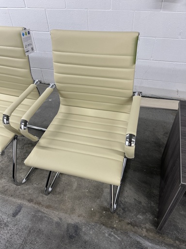 [6041-82T] Pantera Tan Guest Chair, Chrome frame 