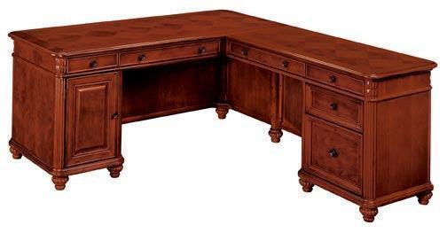 DMI Antigua 30x66 Dbl L Ped Executive desk-RH