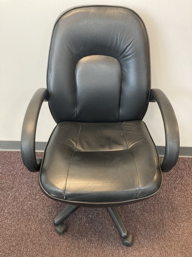 Conference Chair Black Vinyl 