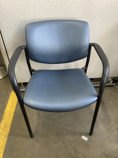 Blue Metallic Stacking Chair