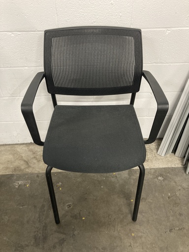 SitOnIt Black Grey Stacking Chair