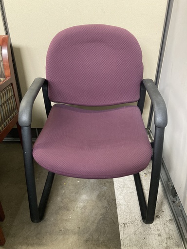 Purple Sled Base Side Chair 