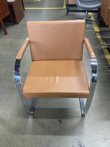 BRNO Side Chairs with Arm Pads / Chrome Frame 
