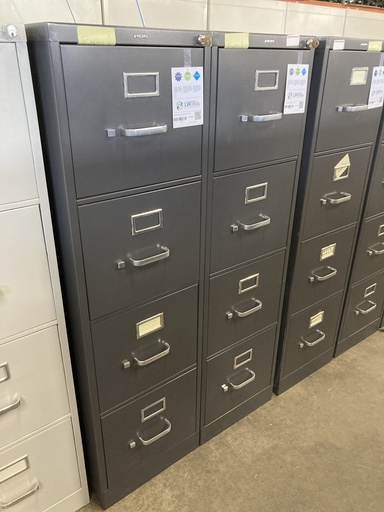 Hon 4 Dr Vertical file, Charcoal, Letter width