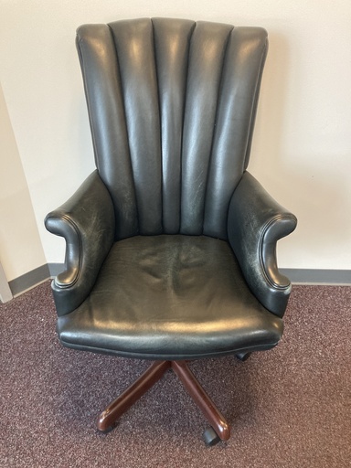 High Back Executive Black Leather Chair 