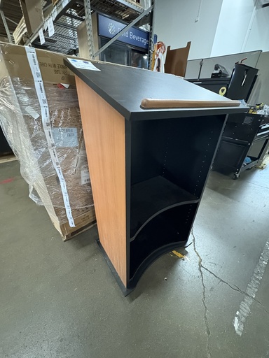 Podium / Lectern , Black /Honey Laminate