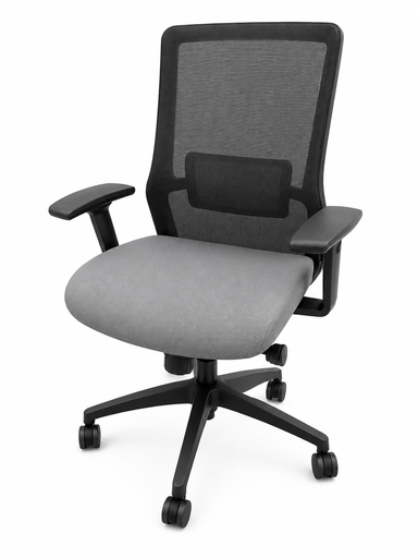 Nova HB Sit on It Task Chair - Black Mesh Back, Grey Seat