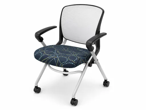 Hon Nesting Chair - Blue Circle Pattern Seat