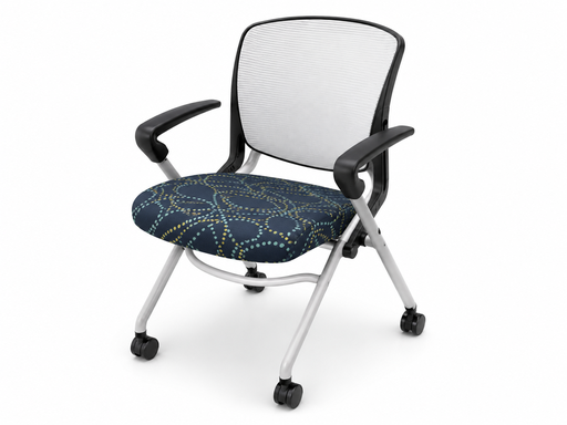 Hon Nesting Chair - Blue Circle Pattern Seat