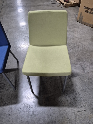 Hon armless side chair green