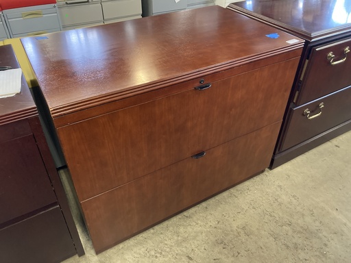 OFS 2 Drawer 37” Lateral Filing Cabinet Cherry 