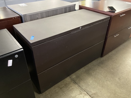 2 Drawer 42” Lateral Filing Cabinet Espresso 