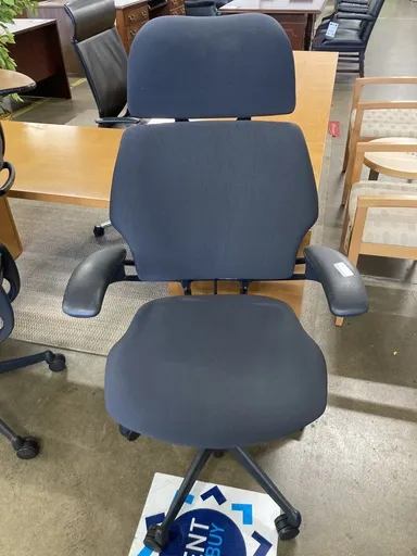 HumanScale Charcoal Task Chair with Headrest