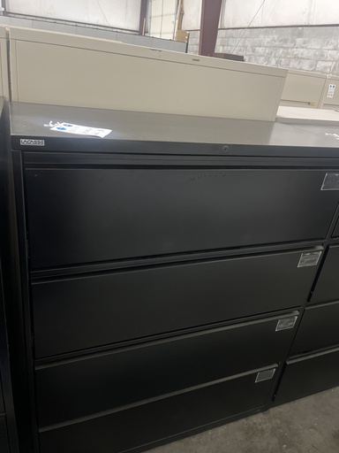 4 Drawer Lateral File Cabinet Lacasse Blk