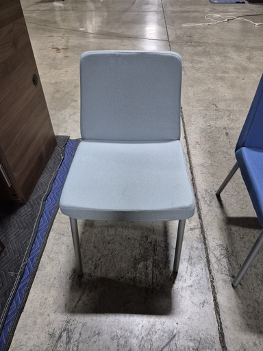 Hon armless side chair light blue