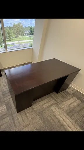 JSI dbl ped BBF/FF 30”x66” desk espresso 