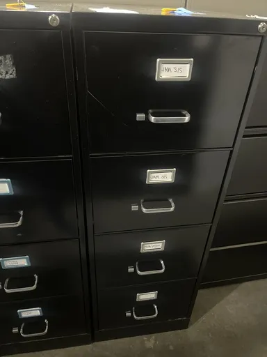 4 Drawer Vertical File, Legal Black