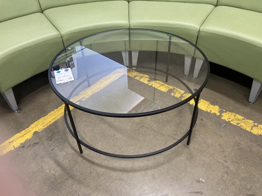 36" Glass Top Coffee 
