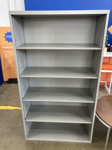 36"x63" Metal 5 Shelf Bookcase