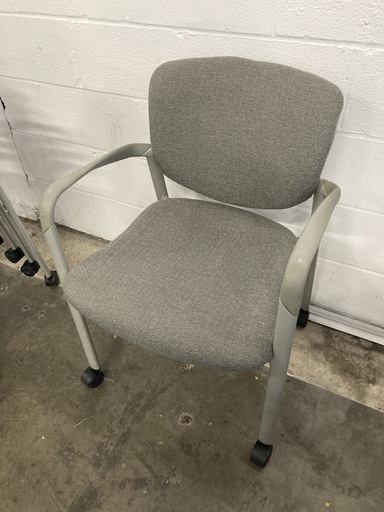 Haworth Improv Multipurpose Chair, Textured Brown, Silver Frame
