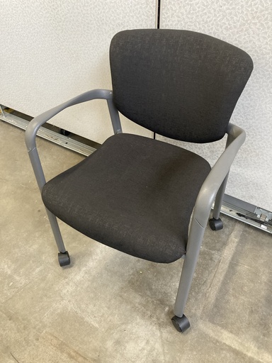Haworth Improv Multipurpose Chair, Black Geometric Pattern, Charcoal Frame 