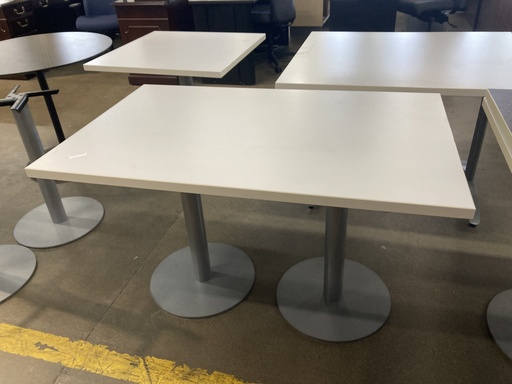 30"x48" Table White Disk Bases