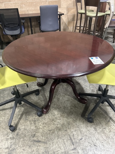 48" Mahogany Traditional Round Table