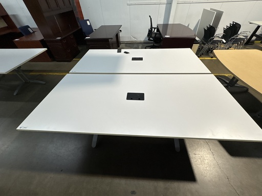 42x96 Powered Conference Table (white)
