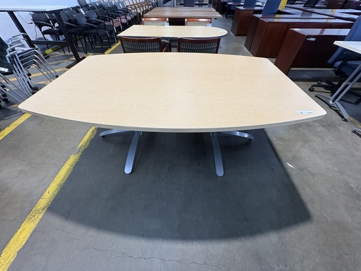 48x72 BoatShape Conference Table (Maple/Blonde laminate) 