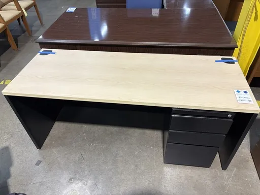 maple credenza, black base 66 x 24, single per