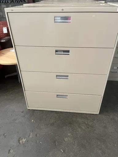 42" Hon 4 Drawer Lateral File Tan