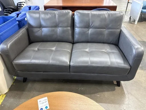 Sofa Grey Leather 