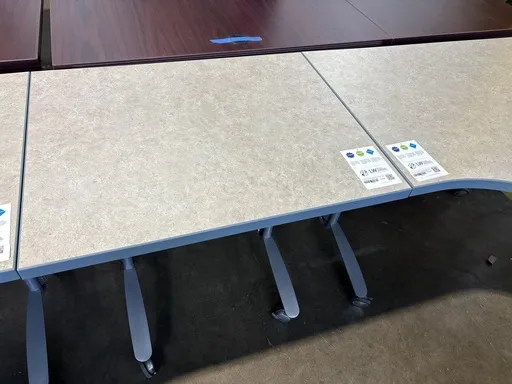 Versteel 30"x 24" Multi purpose Table Desk, Mobile, Pattern Laminate top, Silver bases 